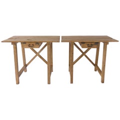 Rustic Tables with Drawer