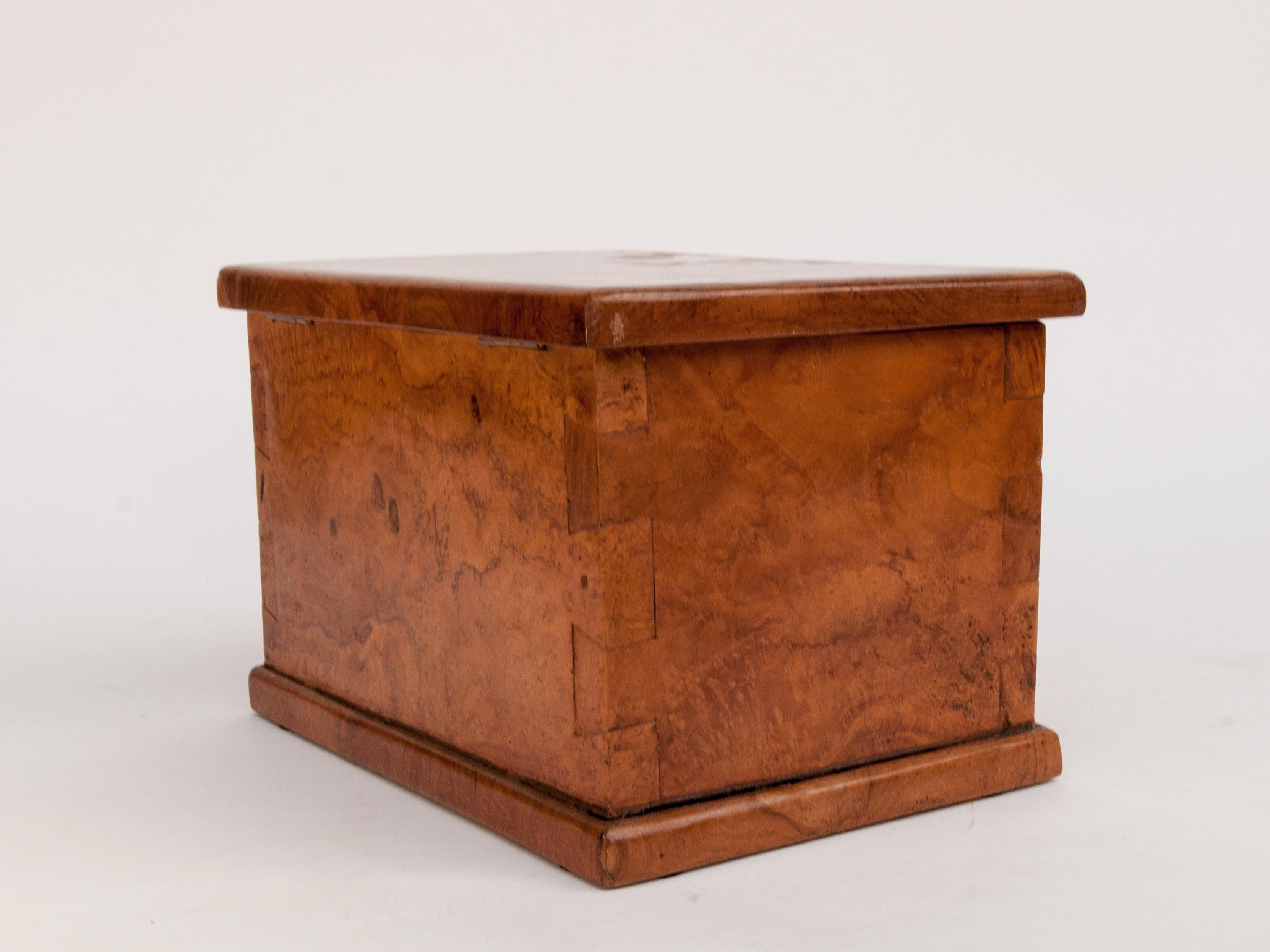 Rustic Teak Burlwood Box, Java, Late 20th Century 6