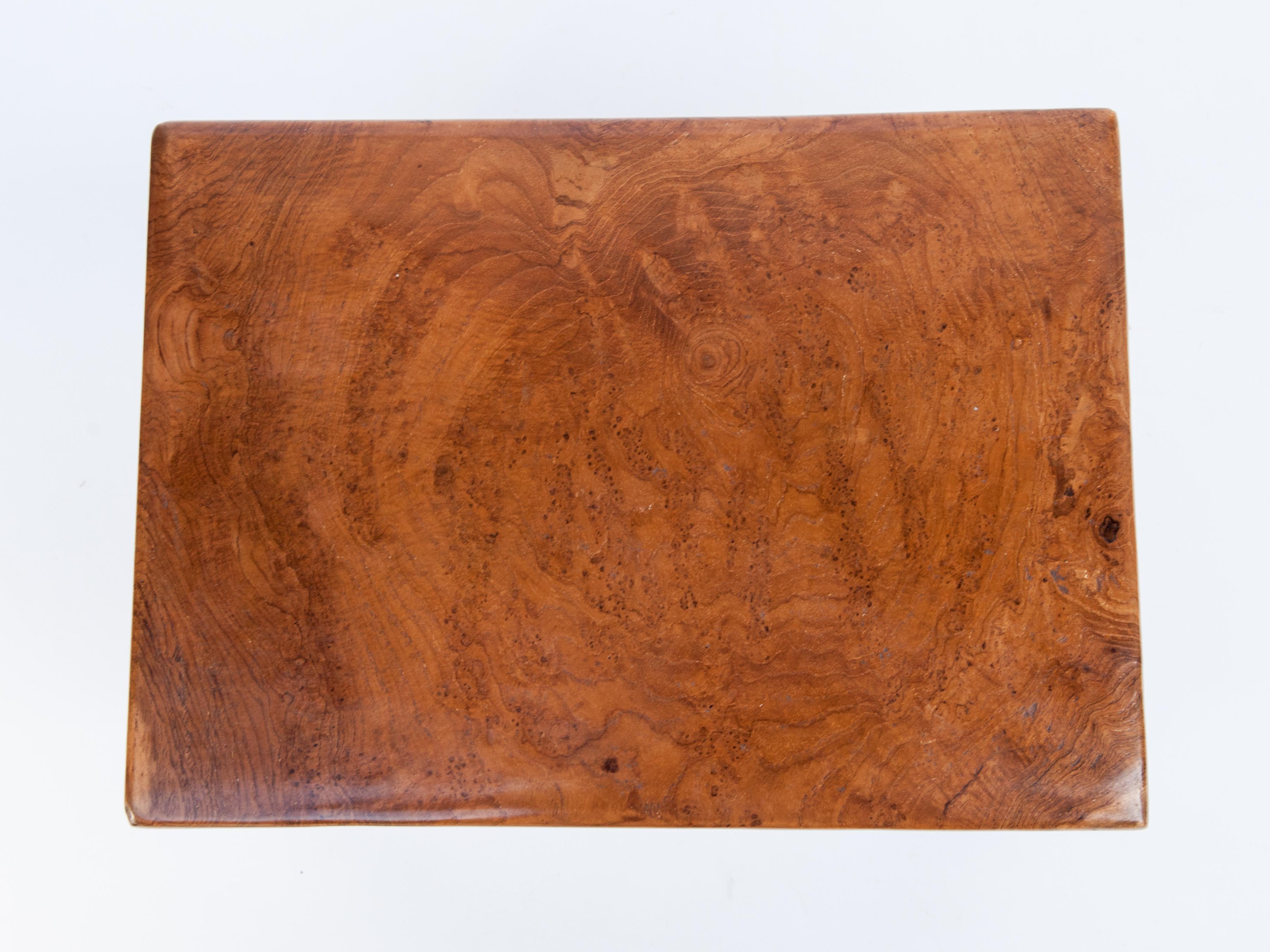 Rustic Teak Burlwood Box, Java, Late 20th Century 7