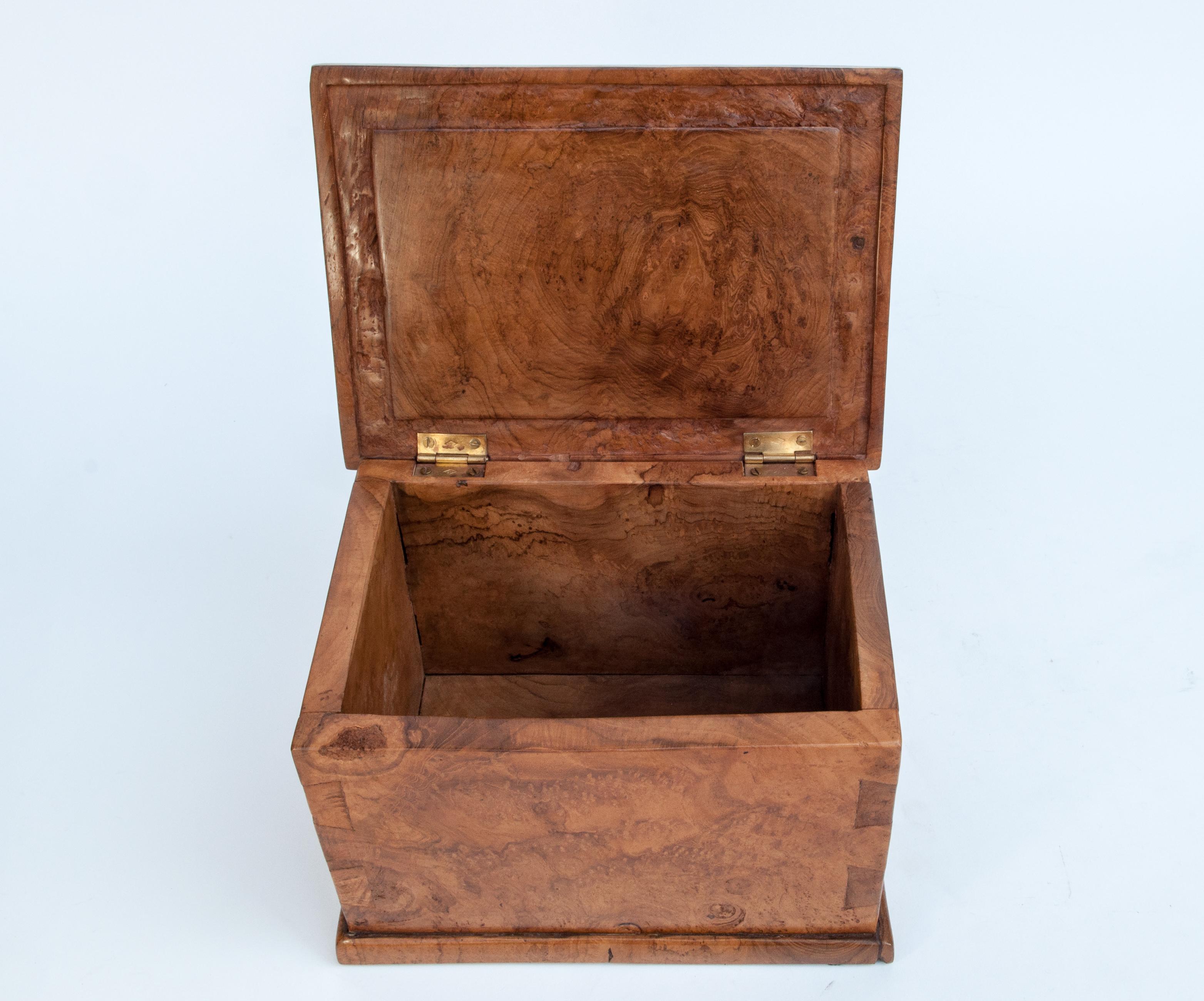 Rustic Teak Burlwood Box, Java, Late 20th Century 9