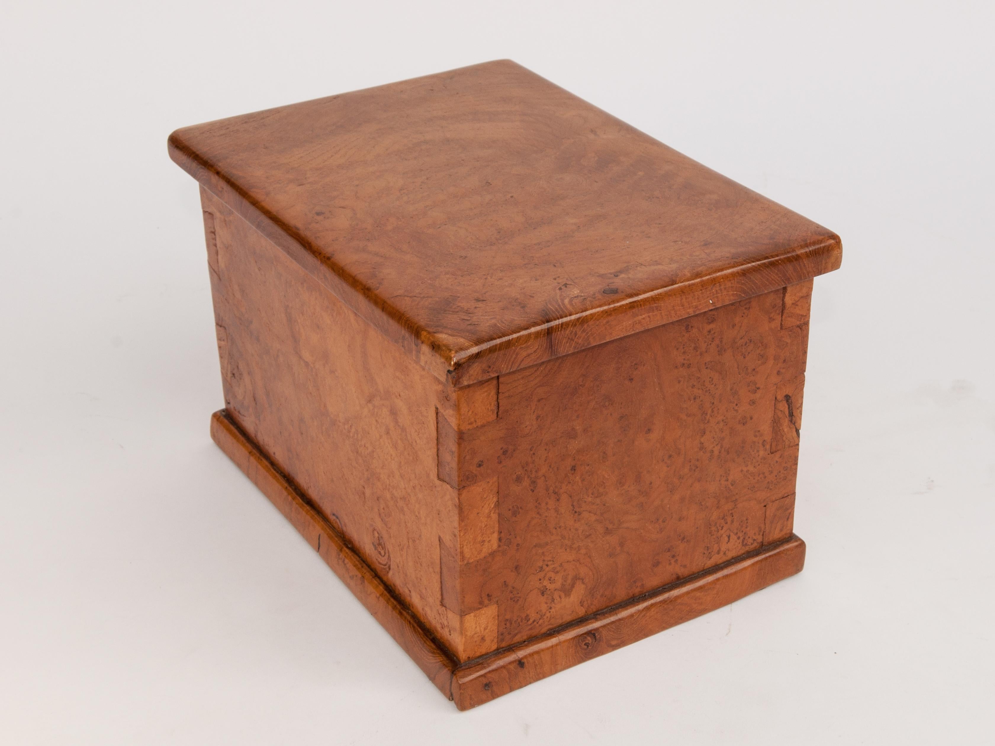 Organic Modern Rustic Teak Burlwood Box, Java, Late 20th Century