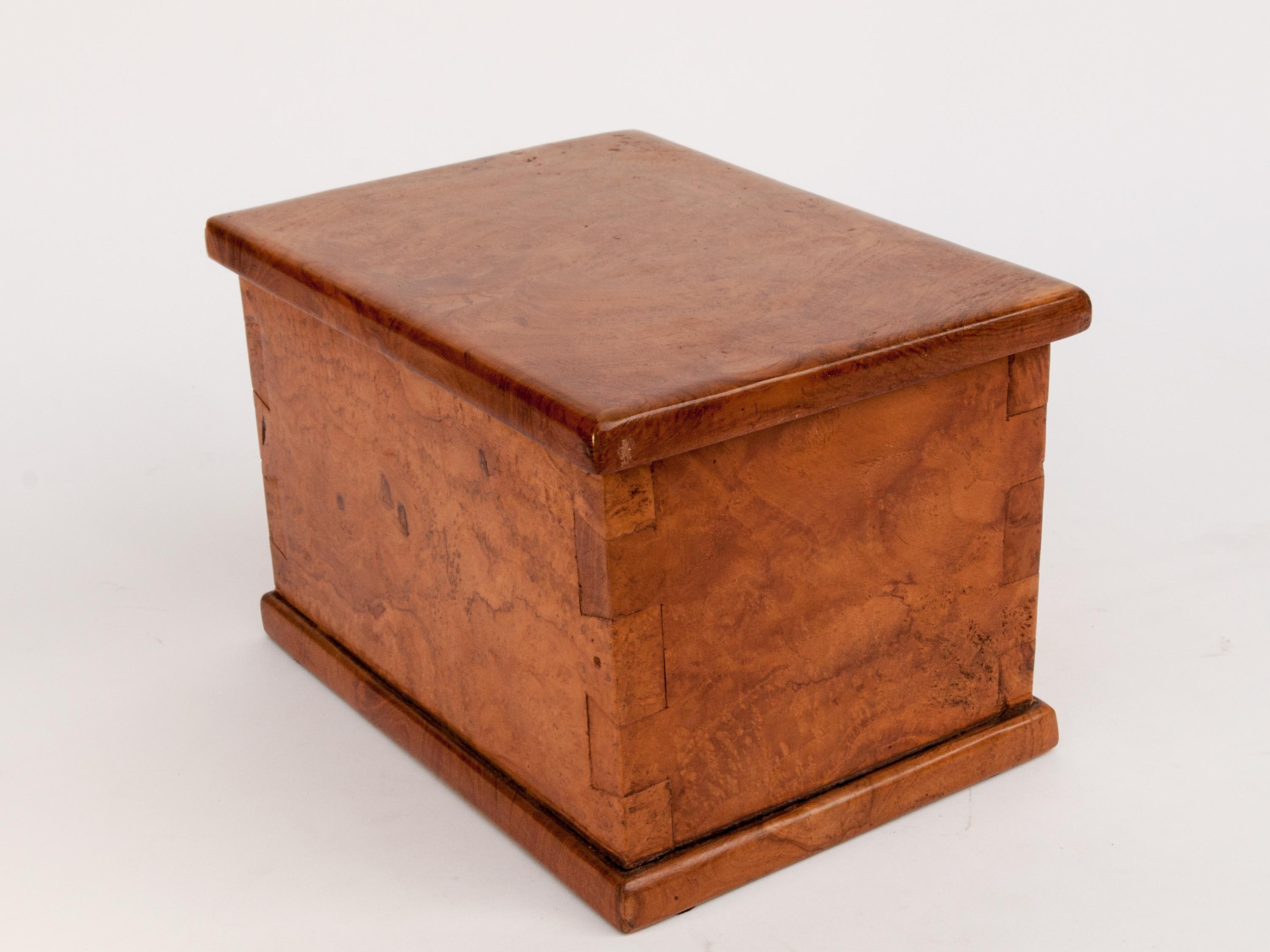 Rustic Teak Burlwood Box, Java, Late 20th Century 2