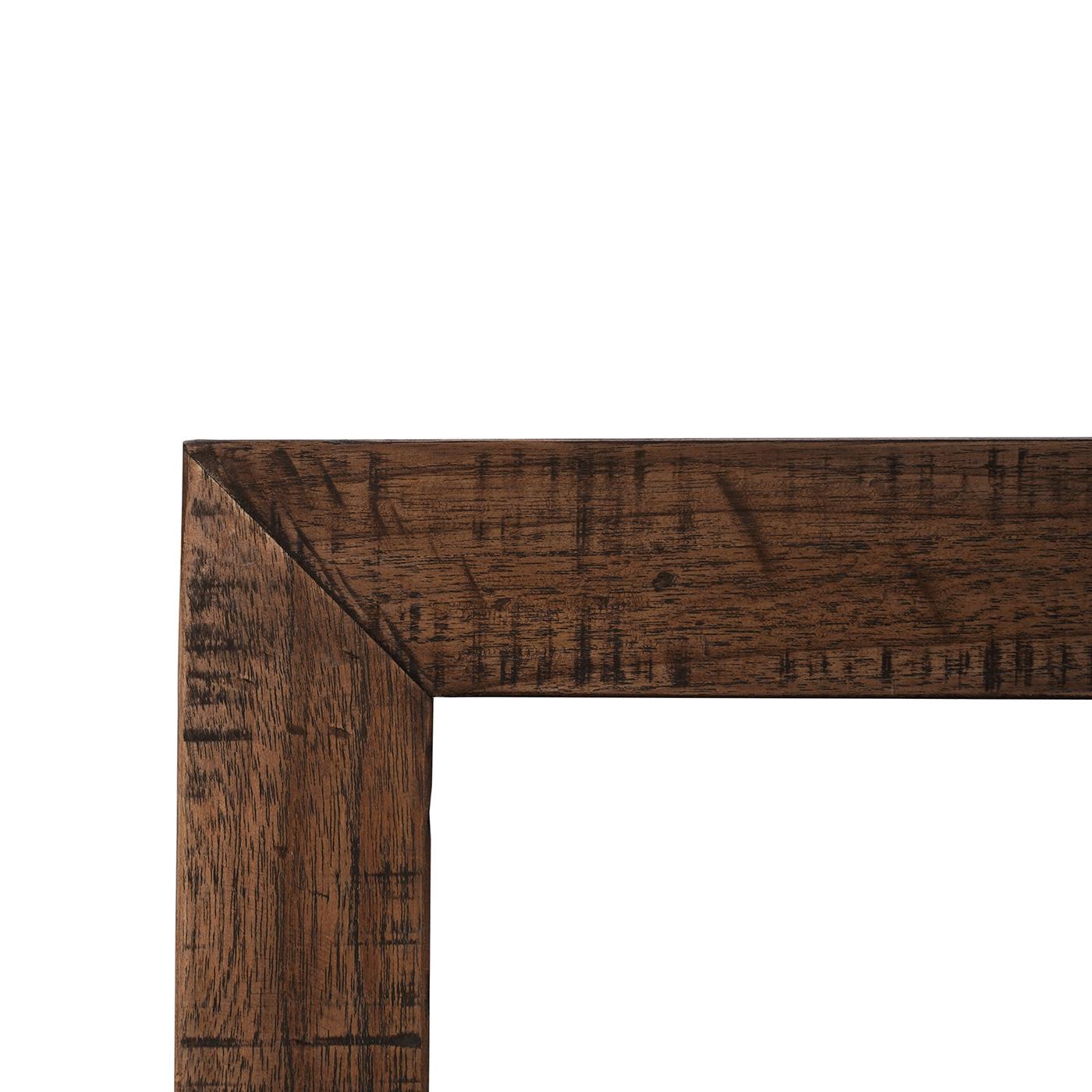 Contemporary Rustic Teak TV Stand For Sale