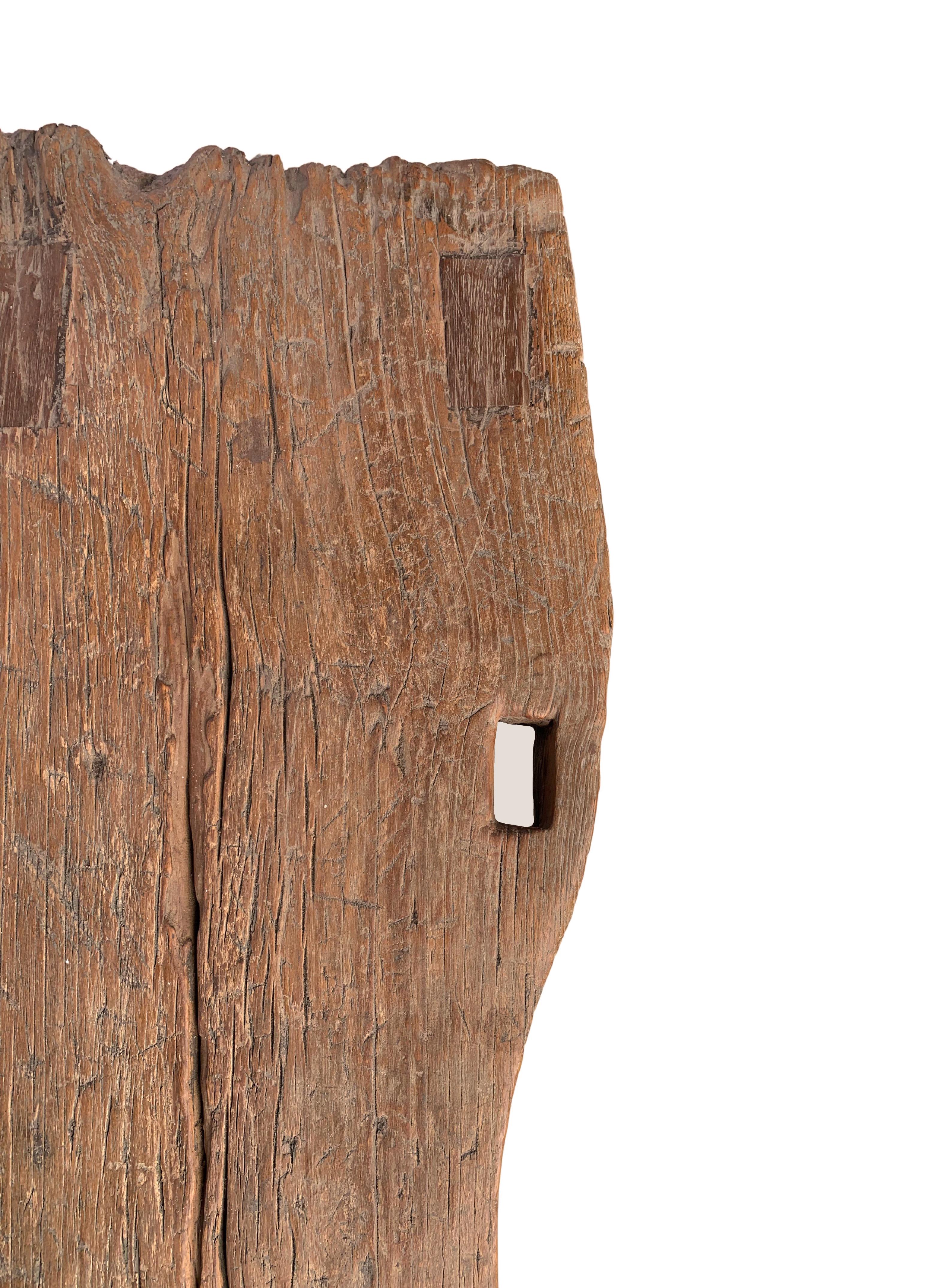 Other Rustic Teak Wood Low Bench, Java, Indonesia