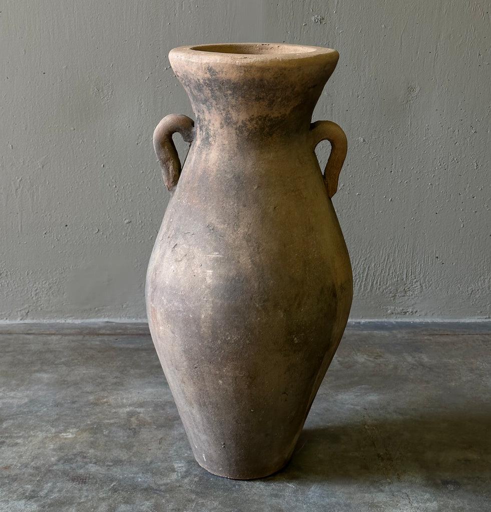 Mexican Rustic Terracotta Vessel For Sale