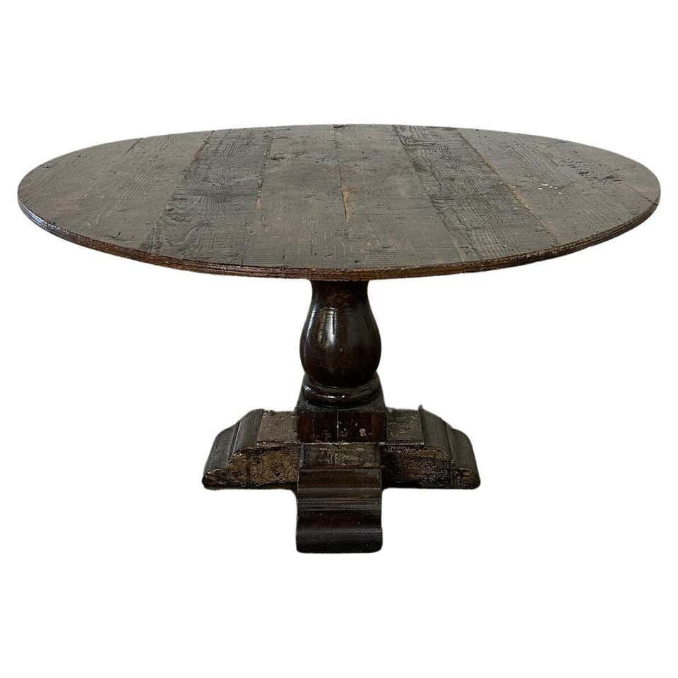 Rustic Round Dining Table For Sale at 1stDibs | rustic circle dining ...