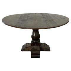 Rustic Traditional Pedestal Dining Table