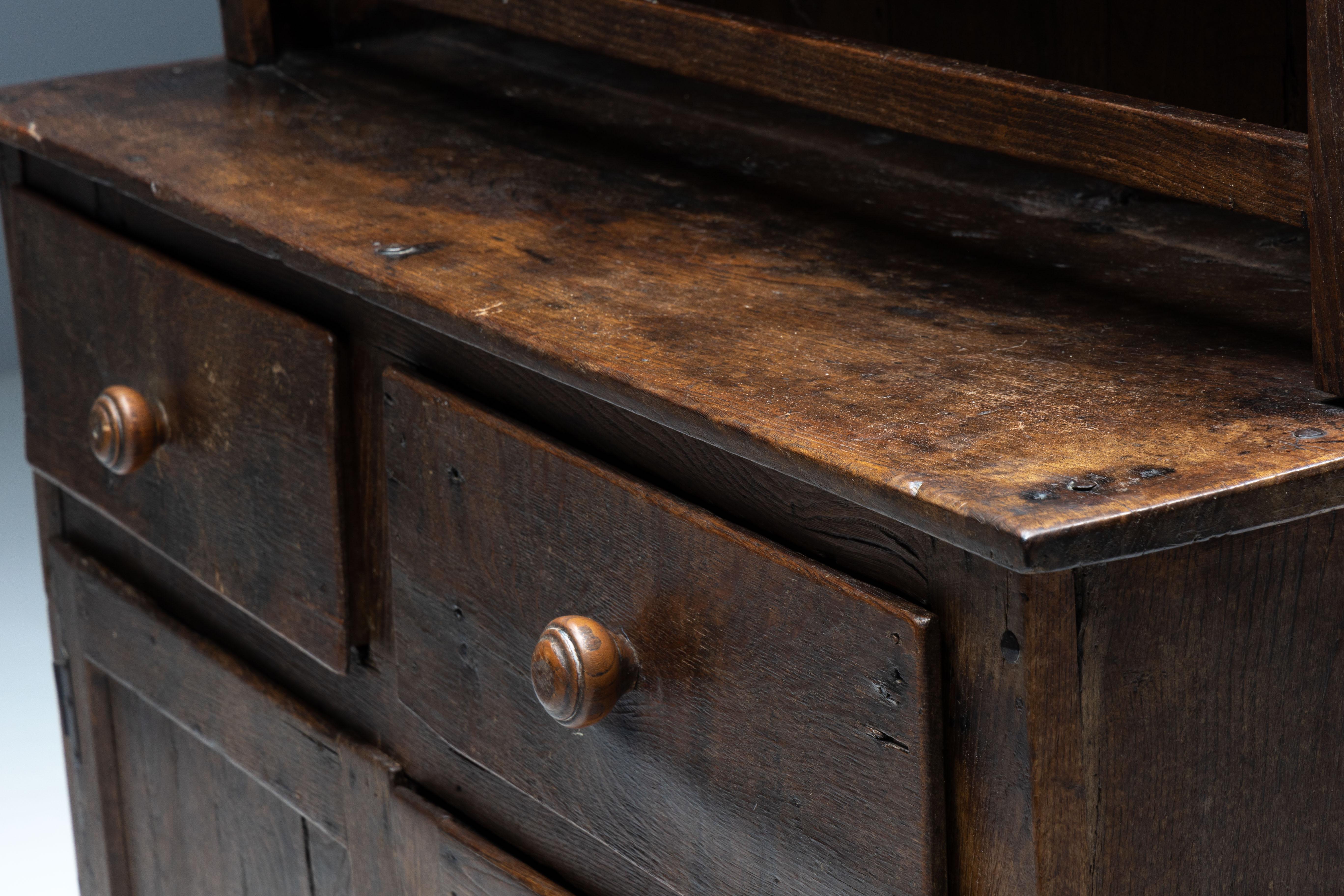 Credenza rustica Travail Populaire, Francia, inizio XIX secolo in vendita 9