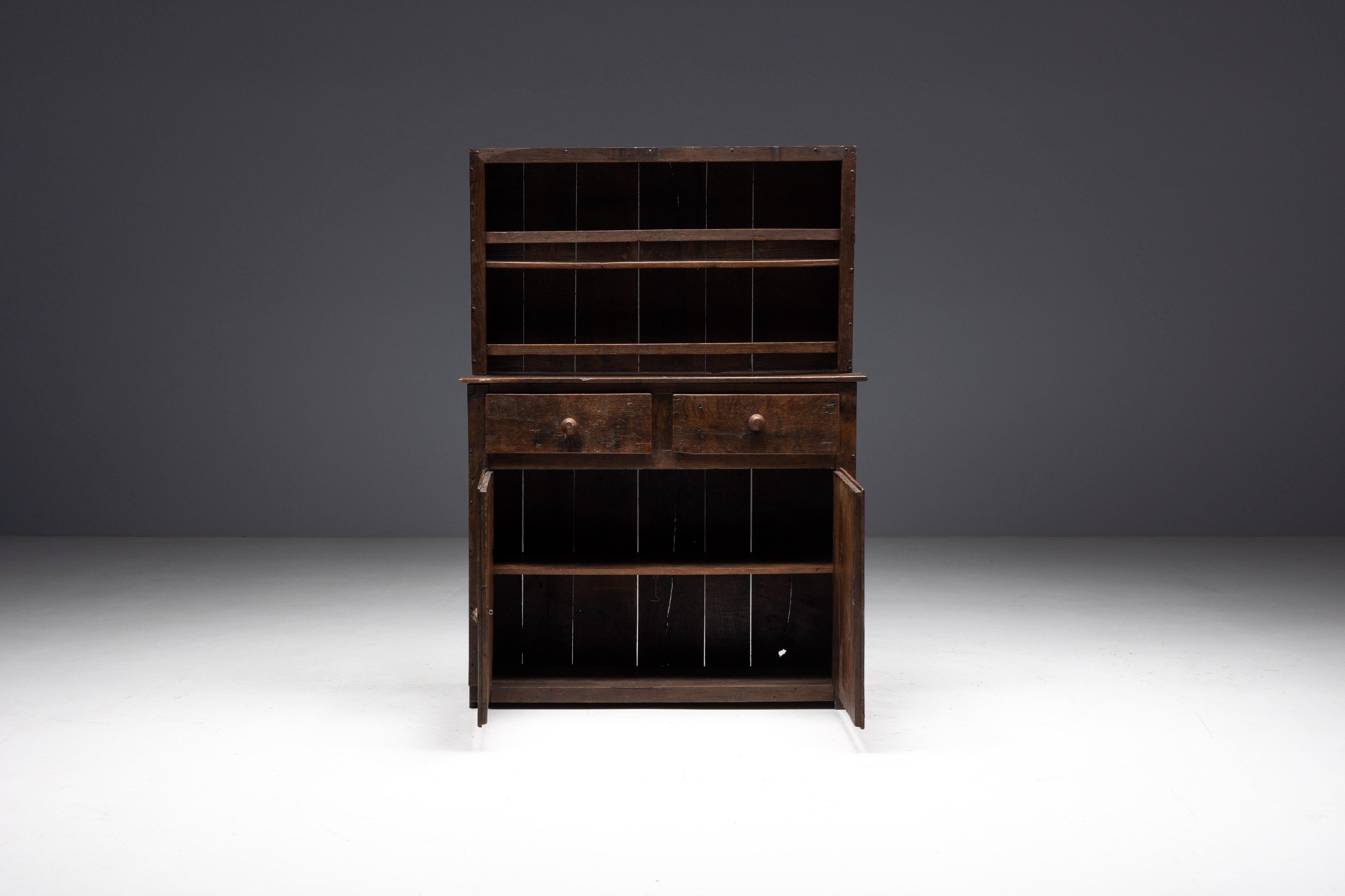 Rustic Travail Populaire Cupboard, France, Early 19th Century For Sale 2