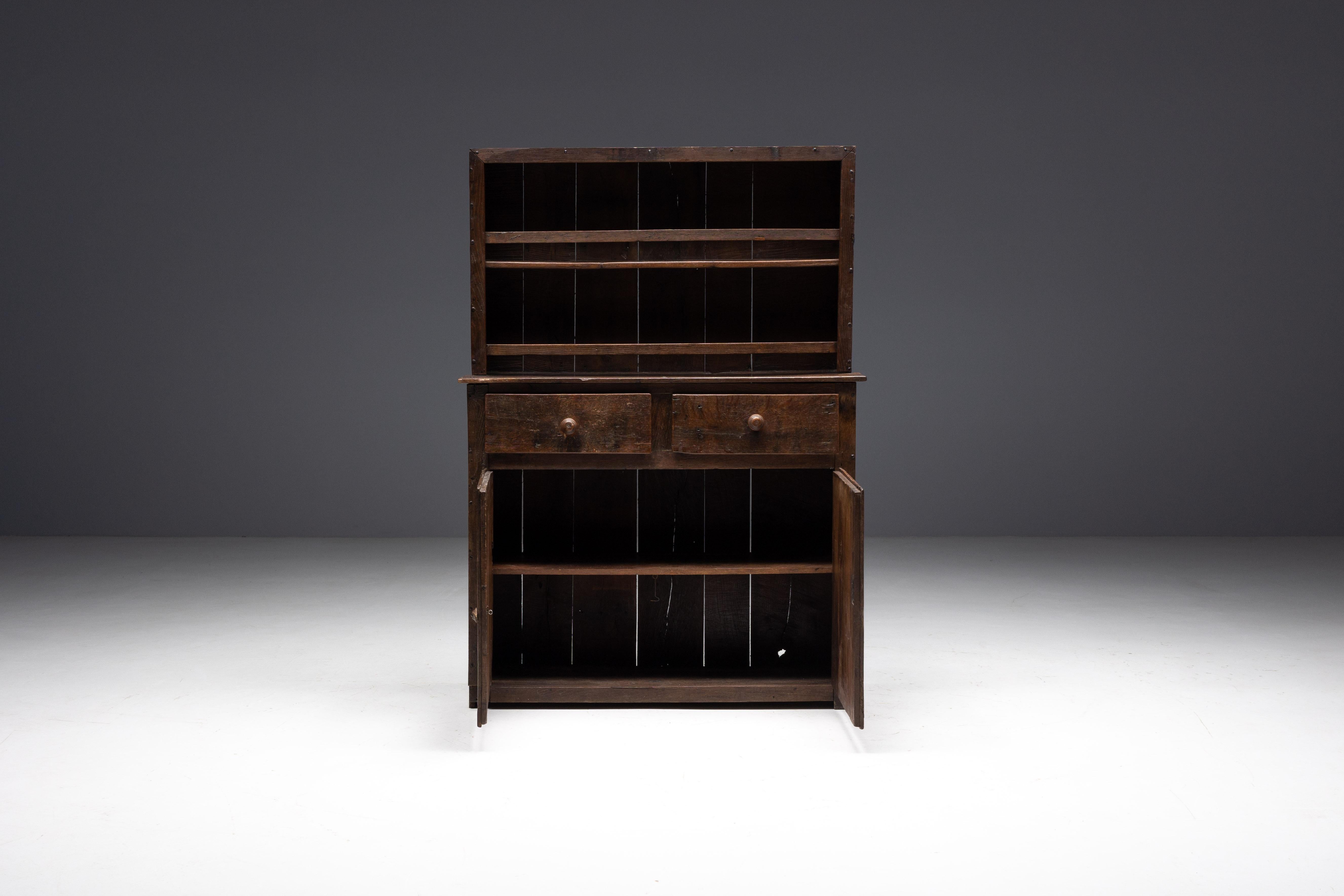 Credenza rustica Travail Populaire, Francia, inizio XIX secolo in vendita 1