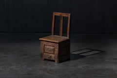 Chaise de rangement populaire rustique Travail, France, 19ème siècle