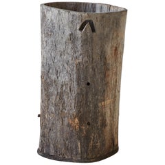 Rustic Tree Trunk Barrel