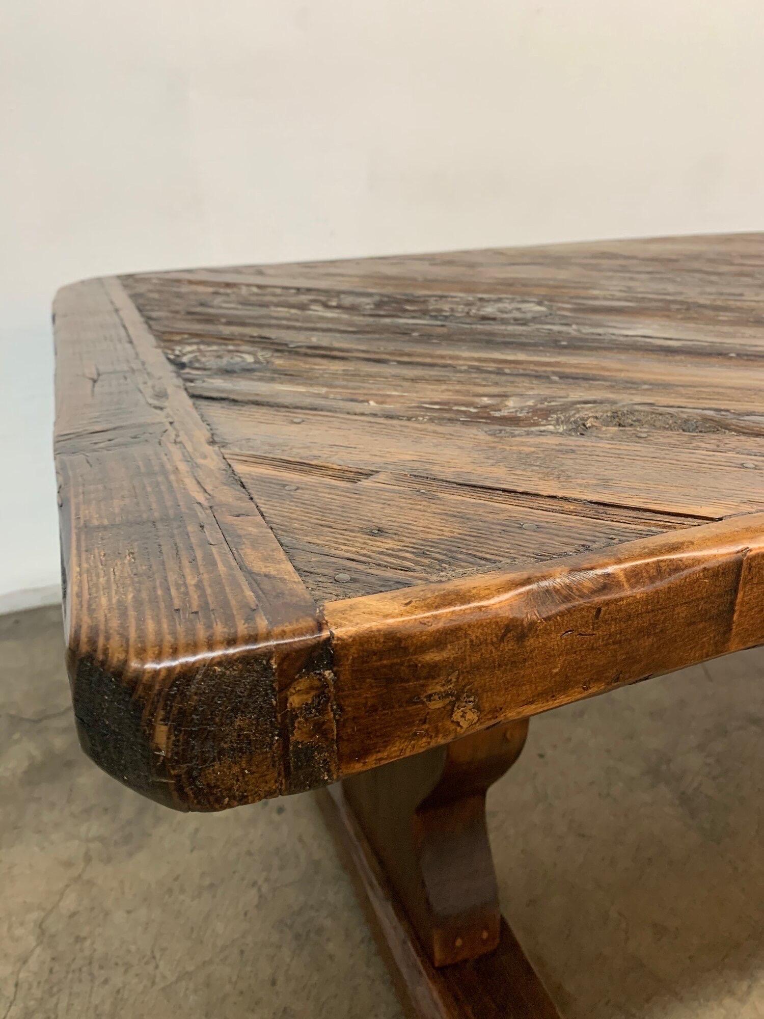Rustic Trestle Dining Table 5
