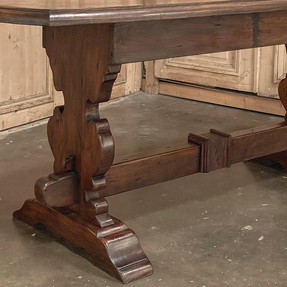Rustic Trestle Sofa Table For Sale 2