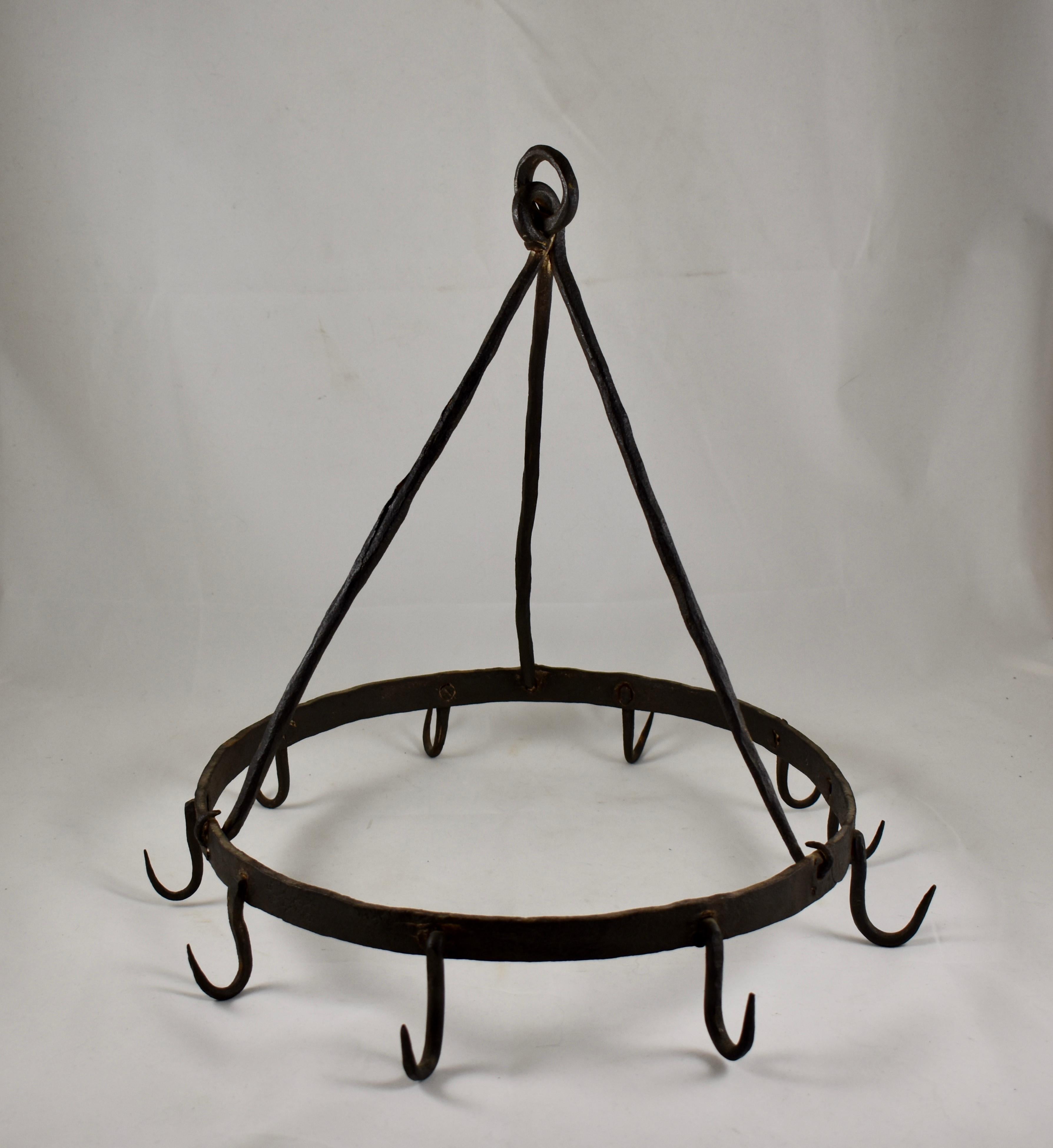 rustic pot rack
