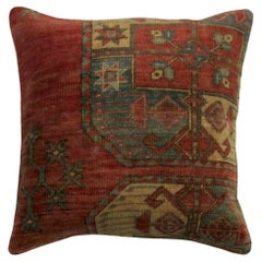 Coussin de tapis afghan tribal rustique