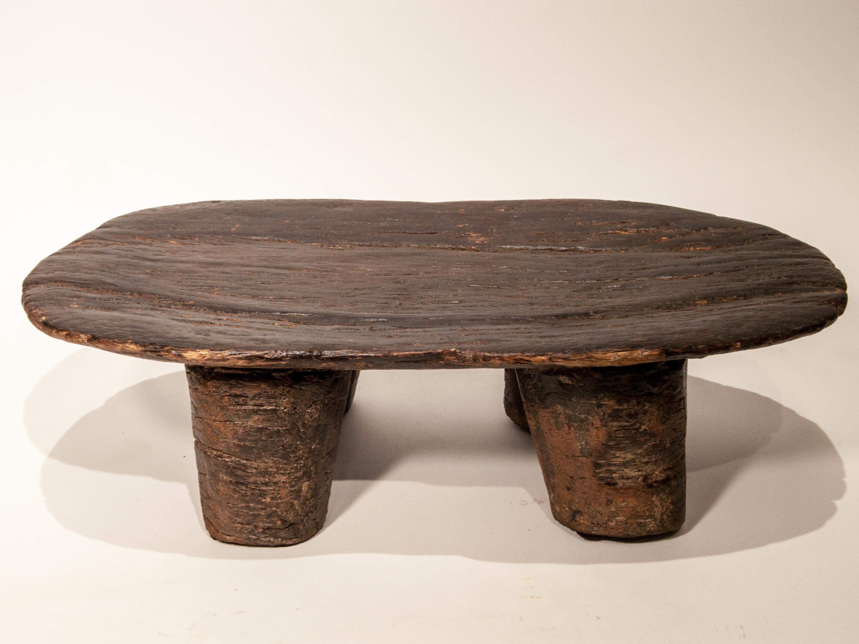 Rustic Tribal Wooden Stool, Fulani of Niger, Mid-20th Century 6