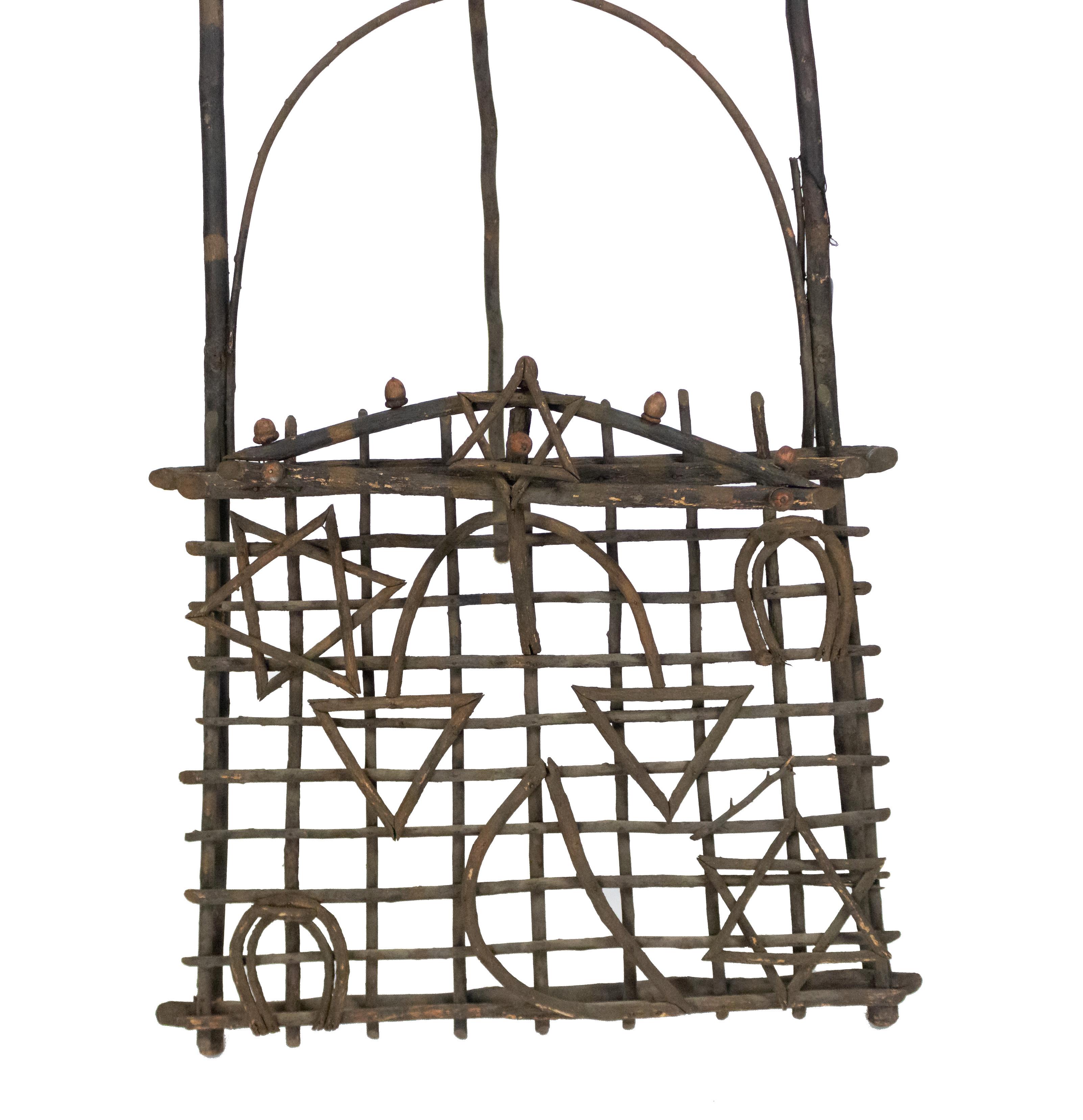 Stile Adirondack Cavalletto rustico in legno di ramoscello in vendita