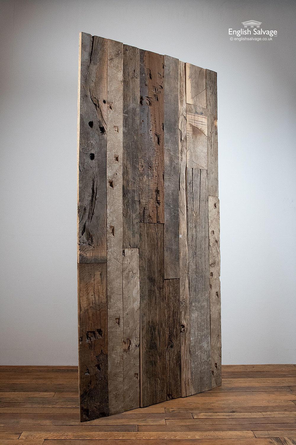 Rustic Untreated Oak Barn Cladding Panels, 20th Century 1