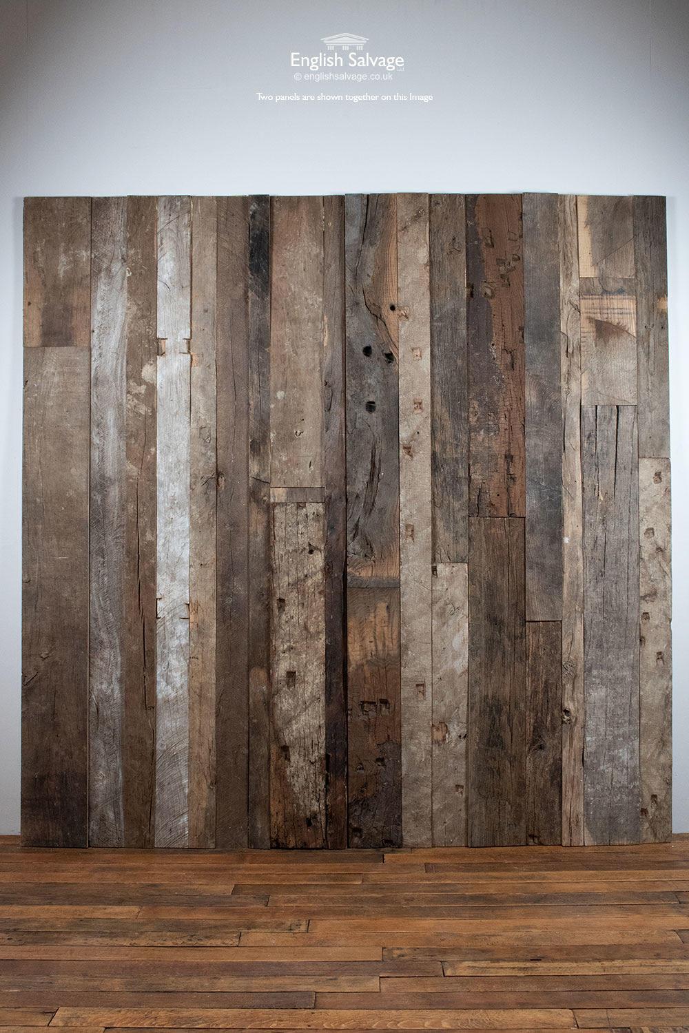 Rustic Untreated Oak Barn Cladding Panels, 20th Century 2