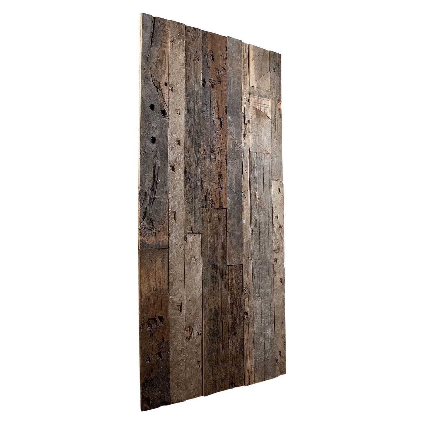 Rustic Untreated Oak Barn Cladding Panels, 20th Century