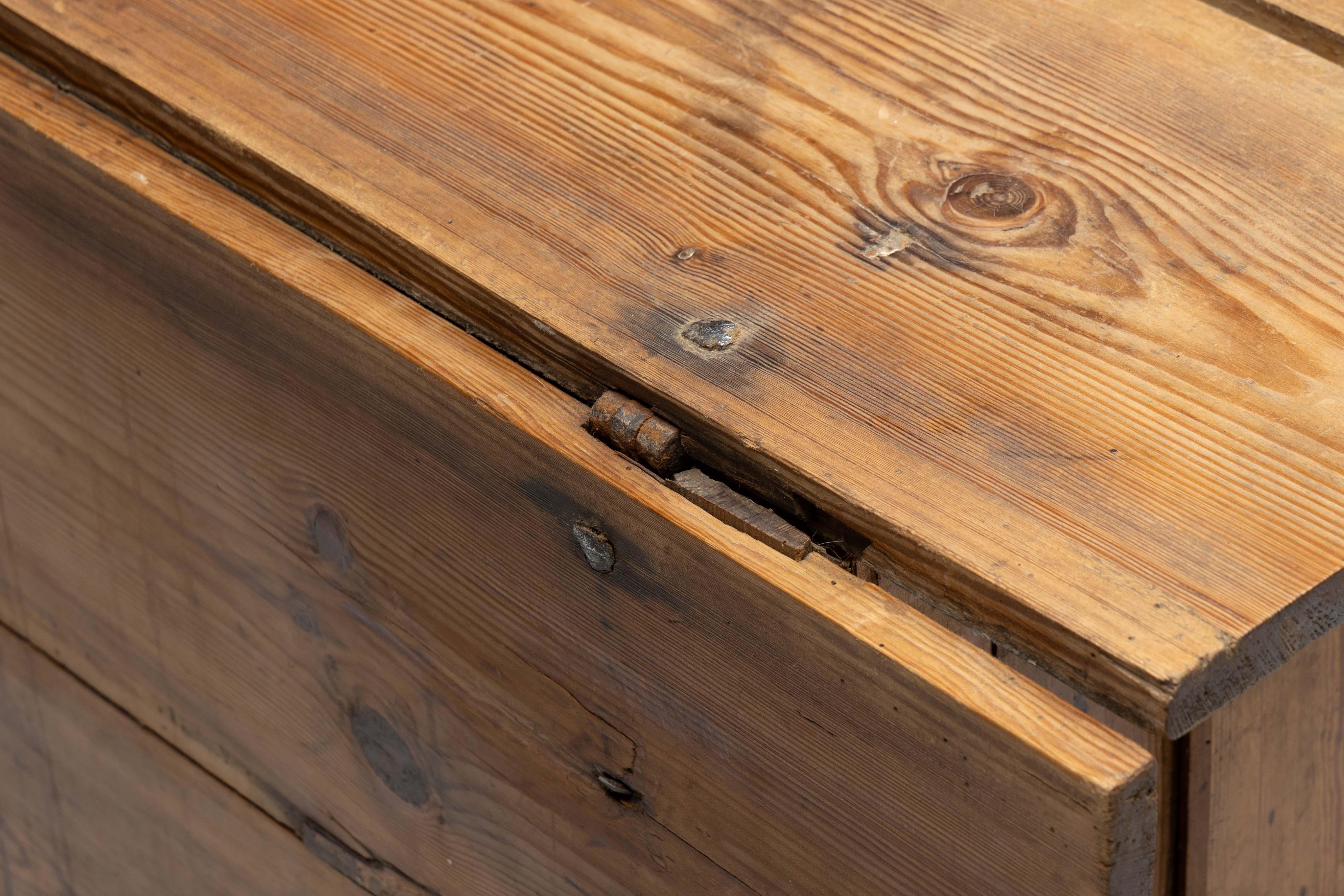 Rustic Vernacular Drop-Leaf Worktable, France, 19th Century For Sale 14