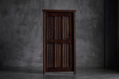Rustic Vernacular Hand-Carved Oak Door, France, Early 19th Century