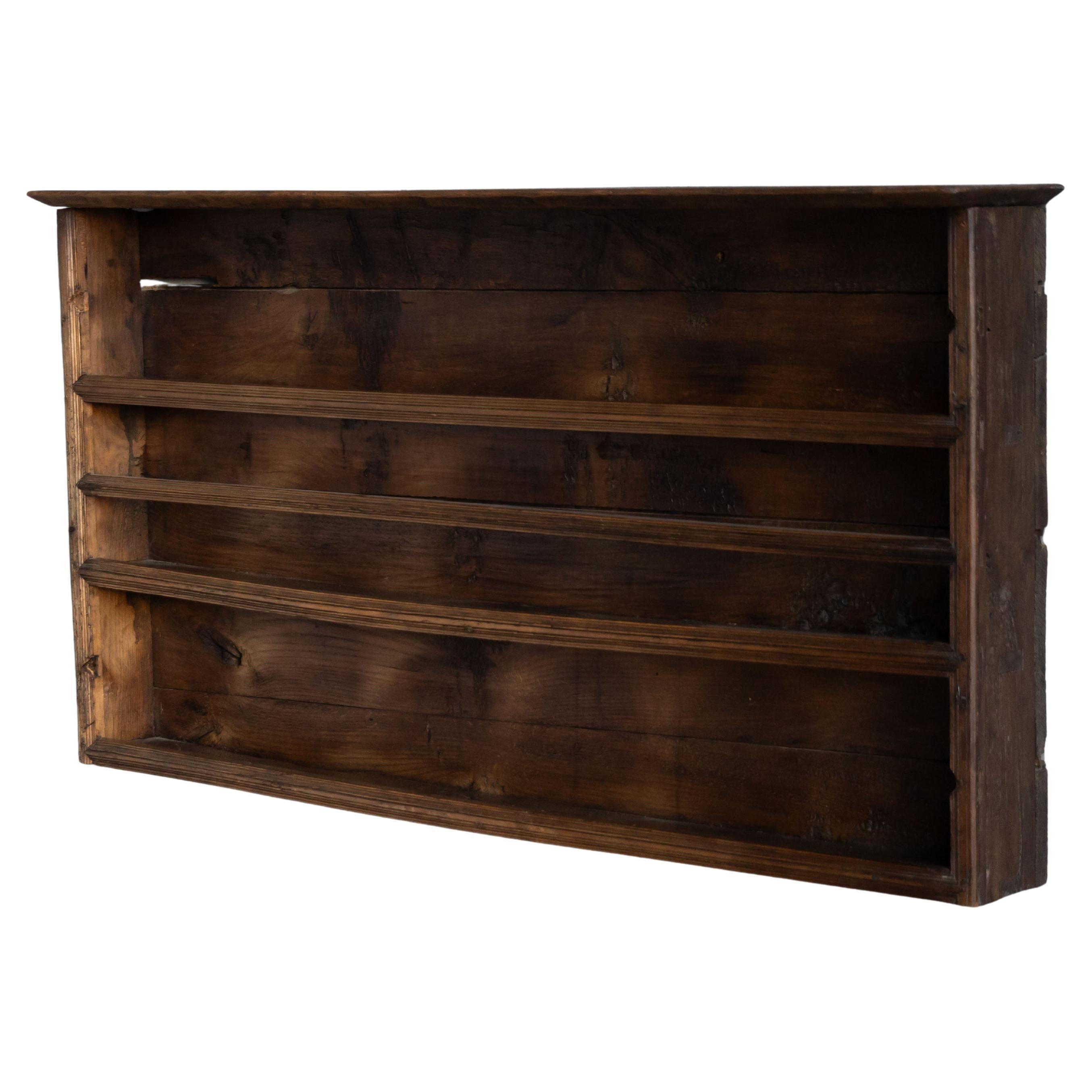Rustic Vernacular Wall Shelf, France, 19th Century For Sale