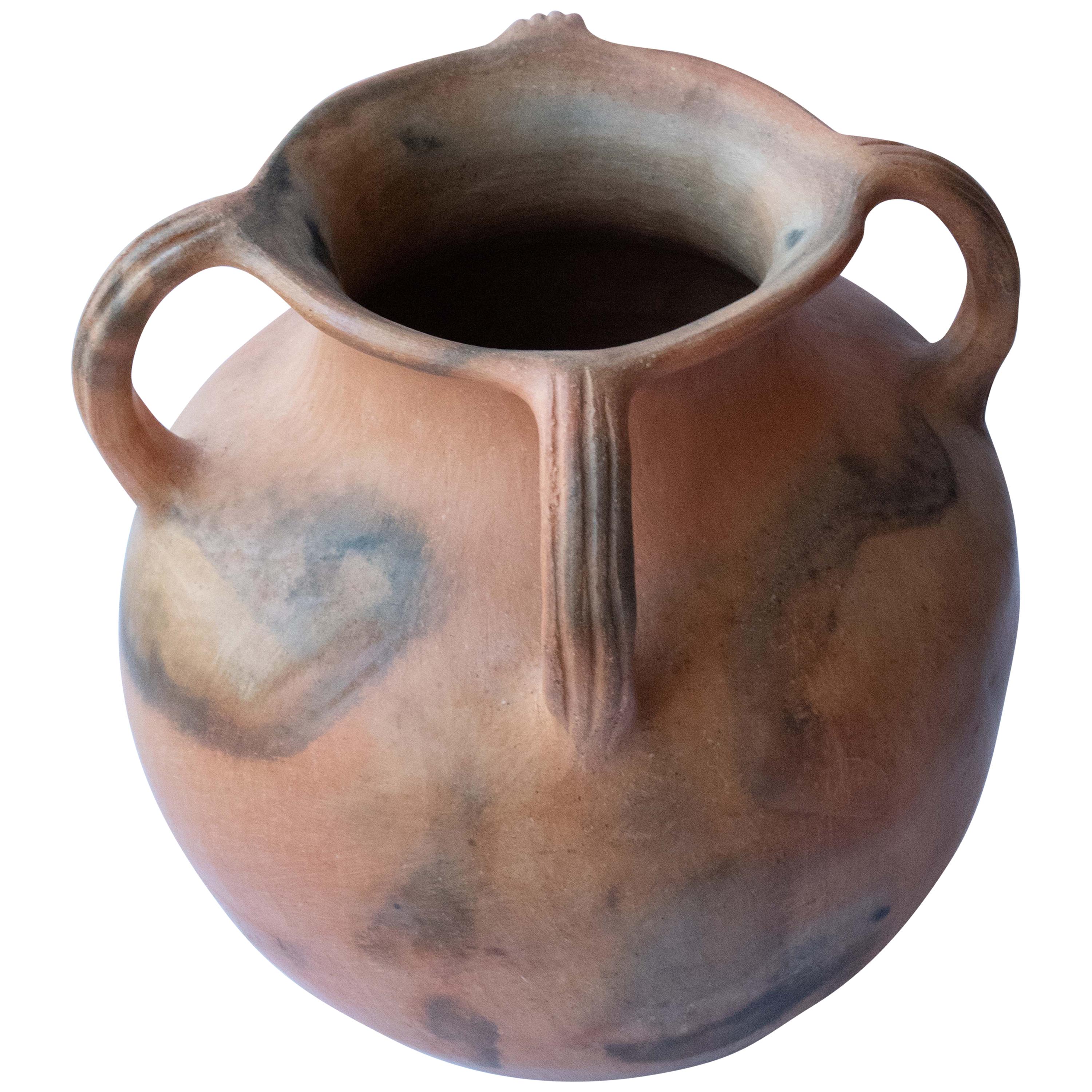 Rustic Vessel Mexican Terracotta Natural Clay Handmade in Oaxaca Ceramic