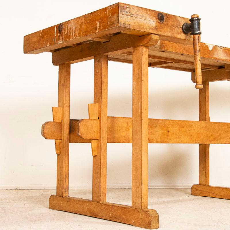 Rustic Vintage Carpenter's Workbench Work Table 3