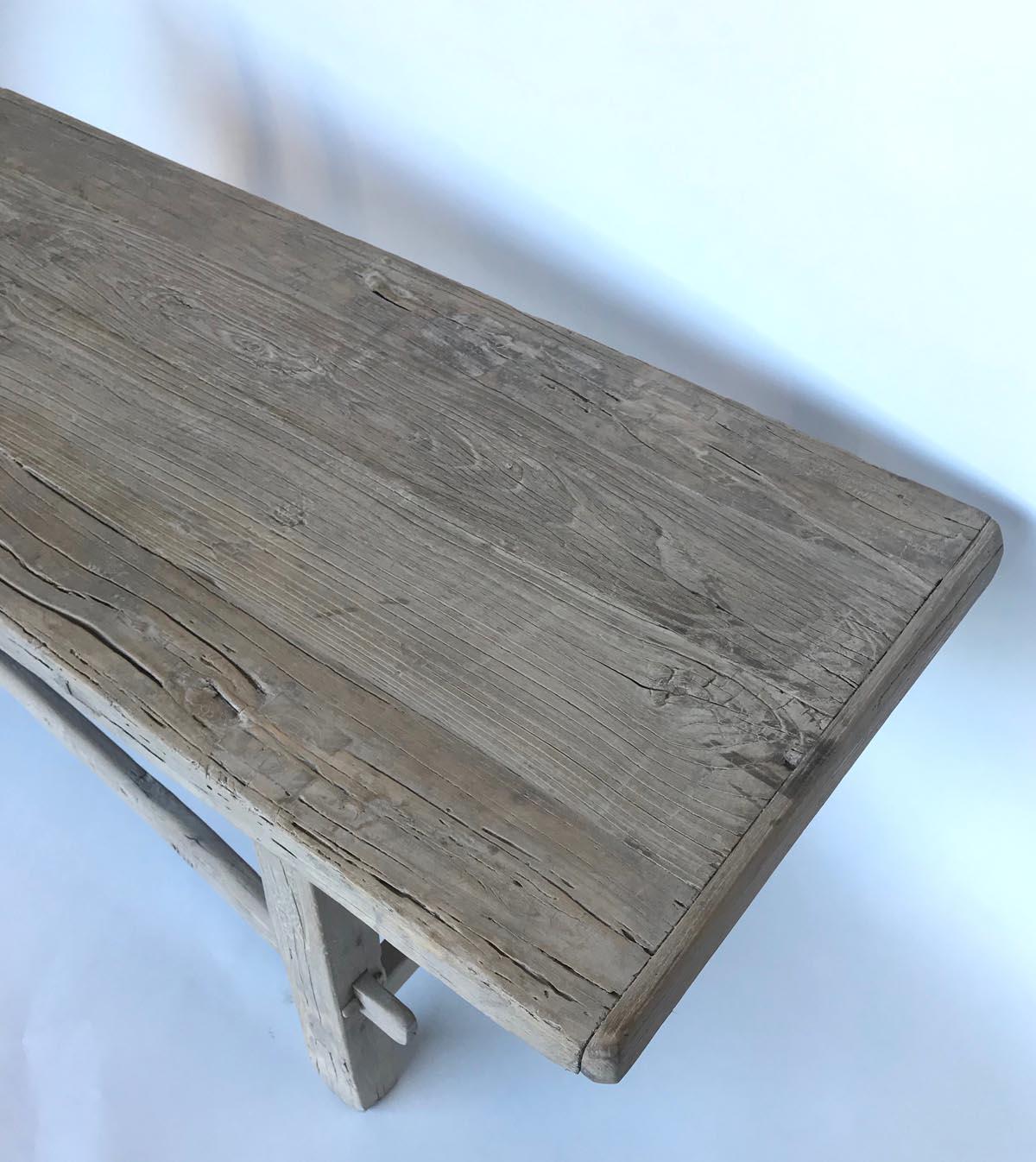 Rustic Vintage Elm Bench or Coffee Table 1