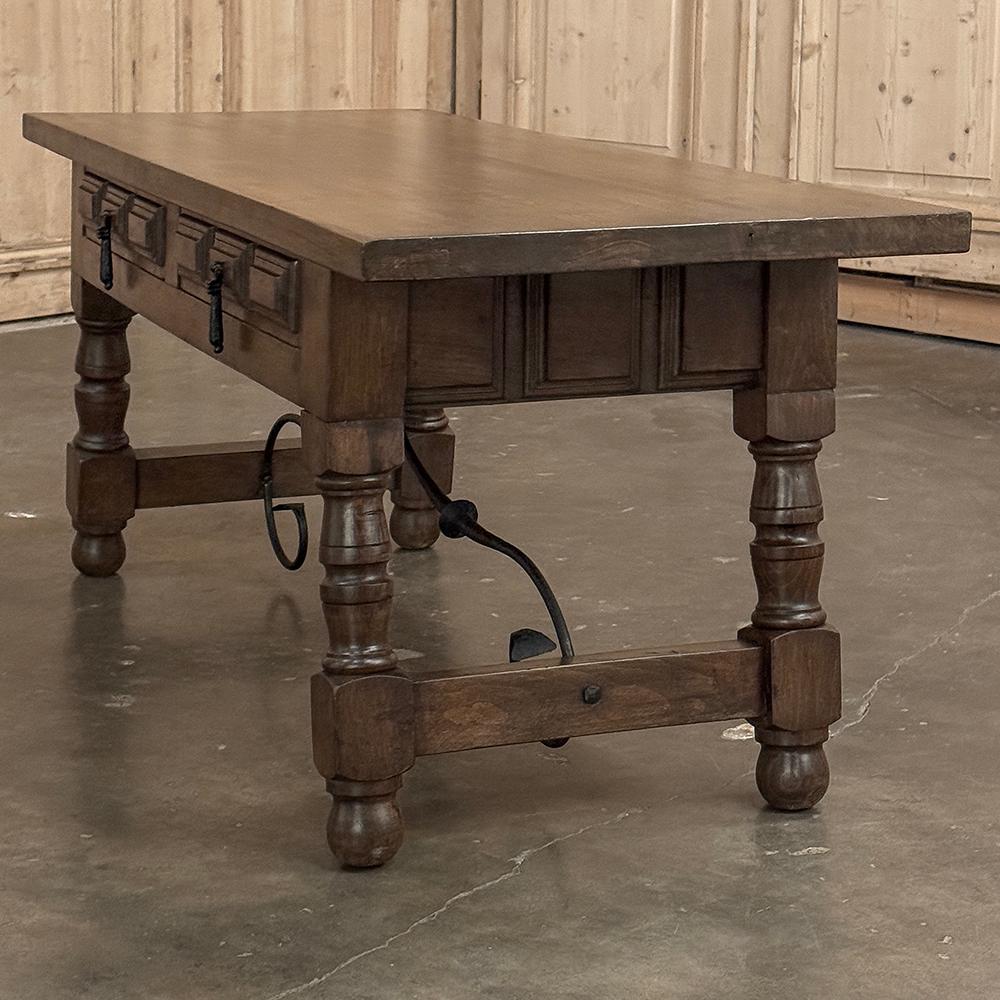 Rustic Vintage Spanish Colonial Coffee Table For Sale 10