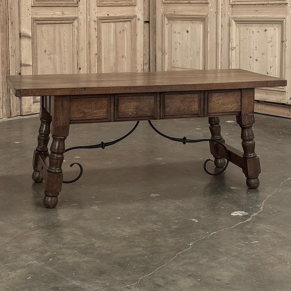 Rustic Vintage Spanish Colonial Coffee Table For Sale 11