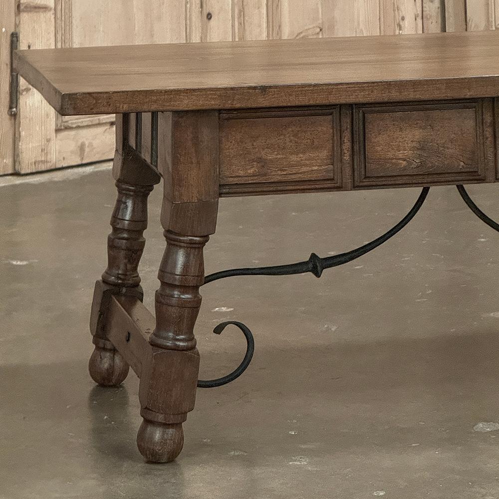 Rustic Vintage Spanish Colonial Coffee Table For Sale 12