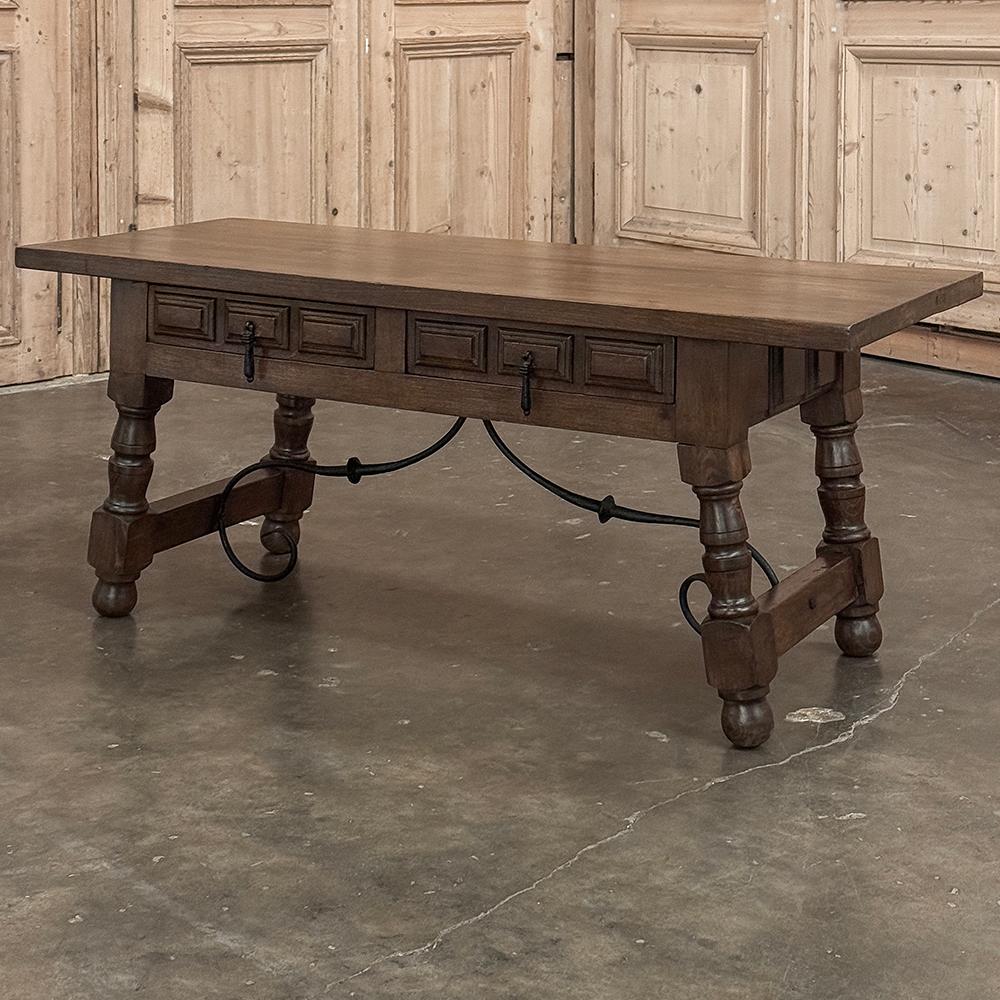 Hand-Crafted Rustic Vintage Spanish Colonial Coffee Table For Sale