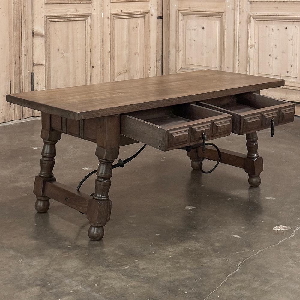 Rustic Vintage Spanish Colonial Coffee Table For Sale 1