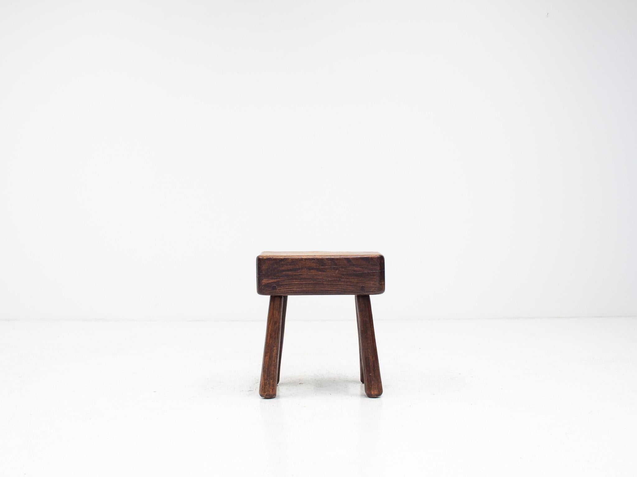  Rustic, Vintage Stool/Table, Belgium, 1900s For Sale 5