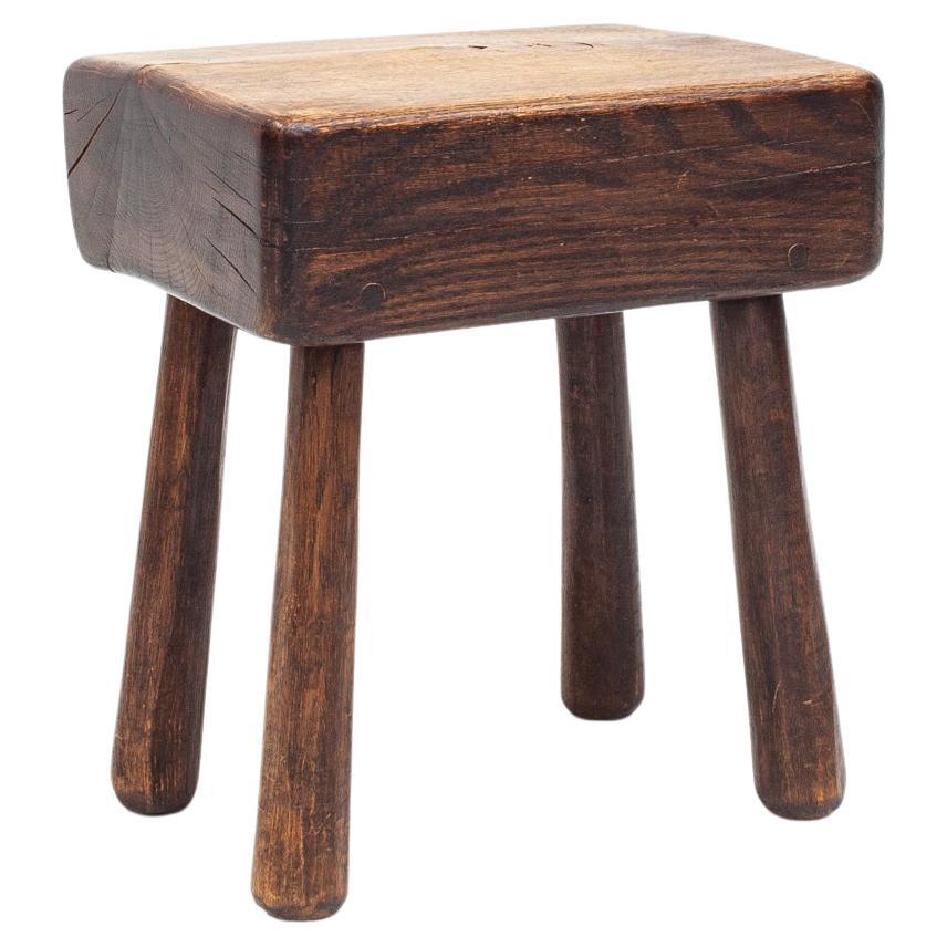  Rustic, Vintage Stool/Table, Belgium, 1900s For Sale