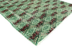 Rustic Vintage Turkish Sivas Rug