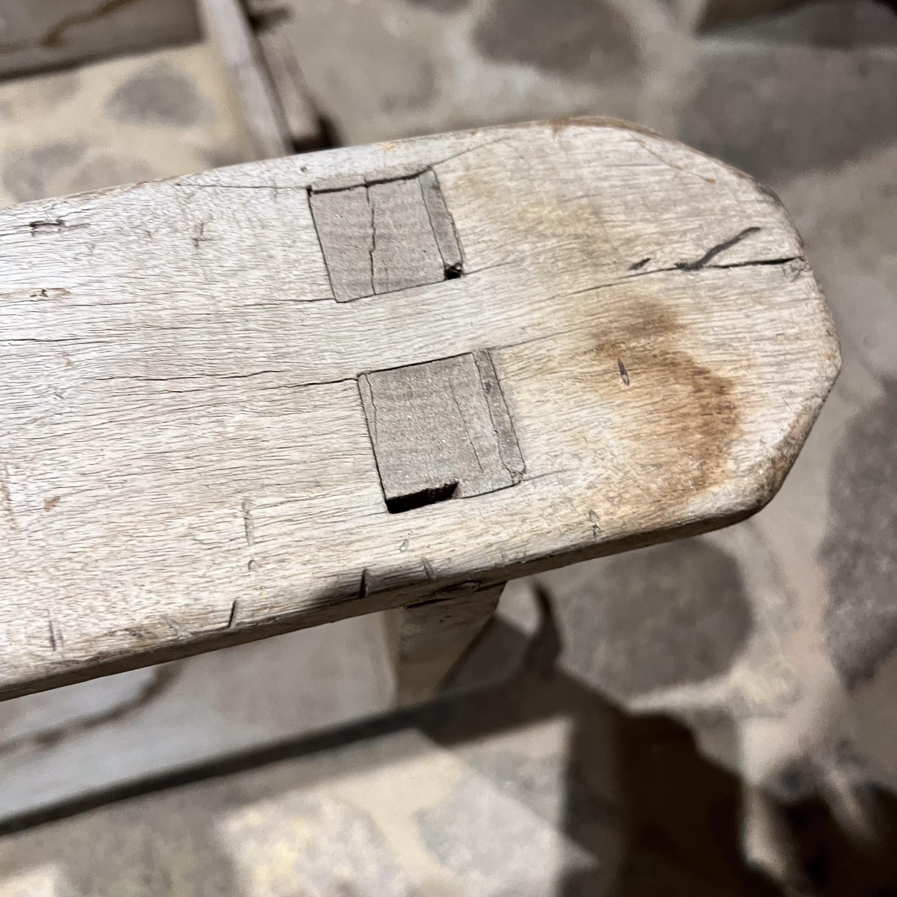 Rustic Vintage Two Wooden Adobe Brick Forms For Sale 4