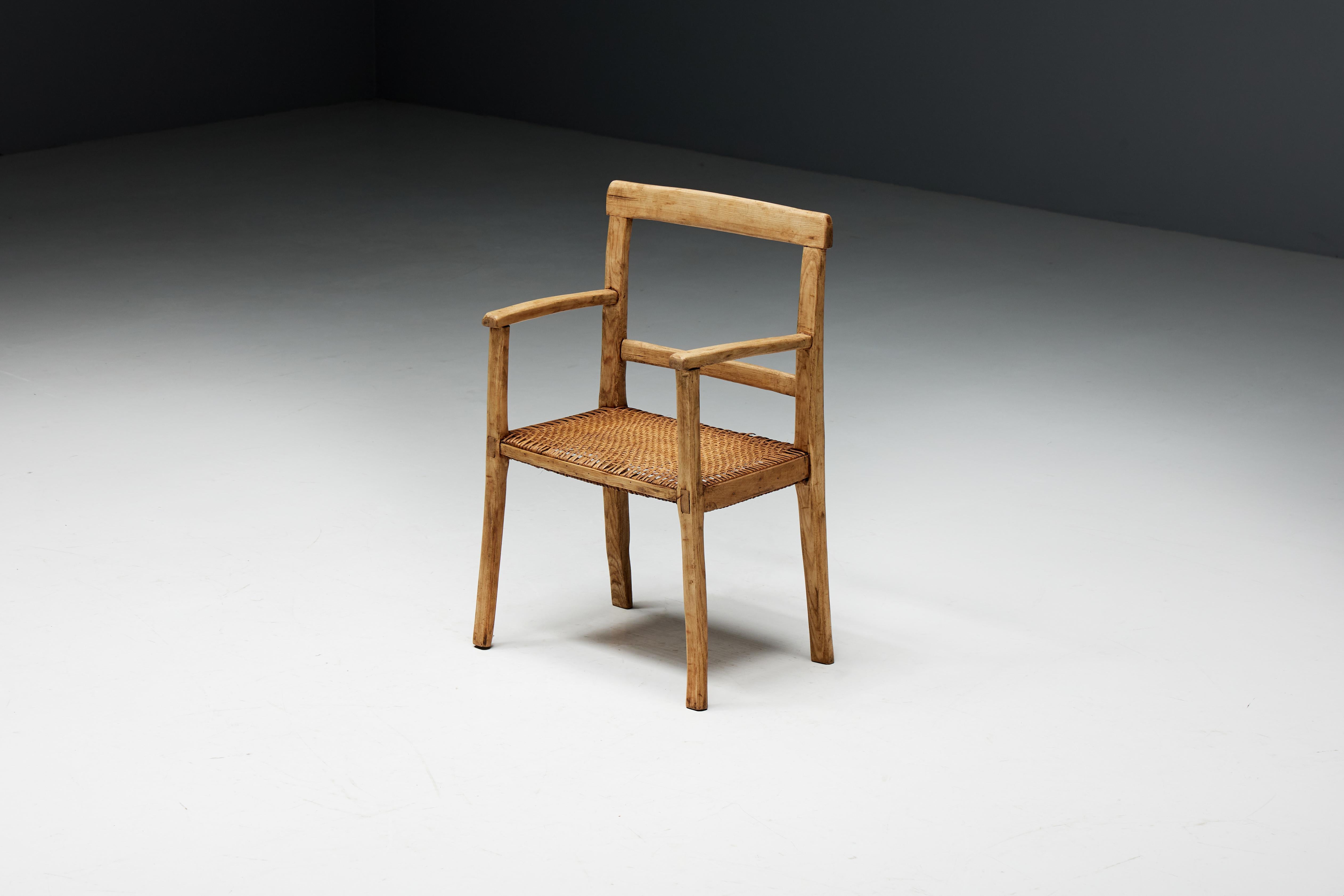 Rustic Wabi Sabi Armchair, France, 19th Century In Excellent Condition For Sale In Antwerp, BE