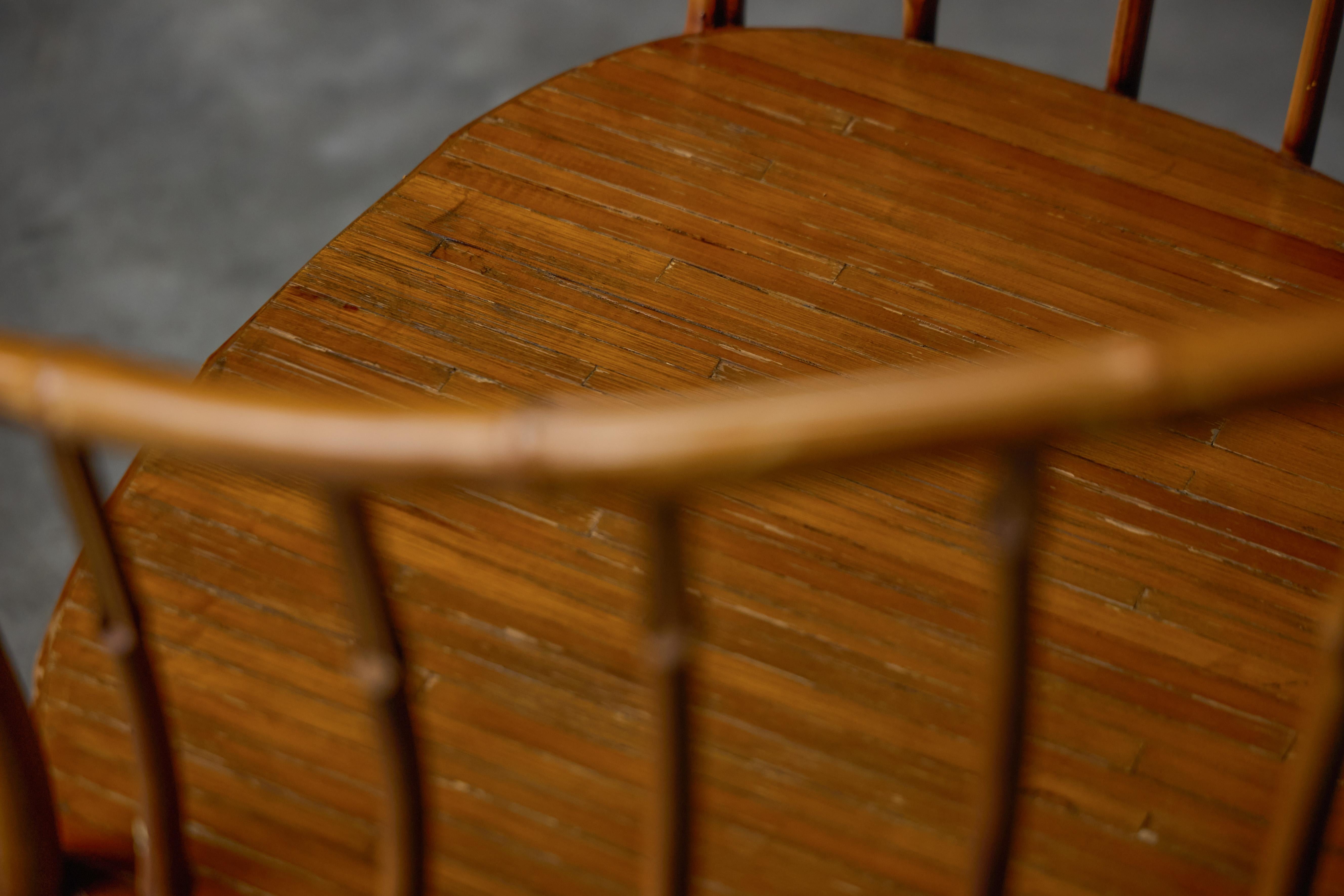 Fauteuils rustiques en bambou Wabi Sabi, France, 1970 en vente 9