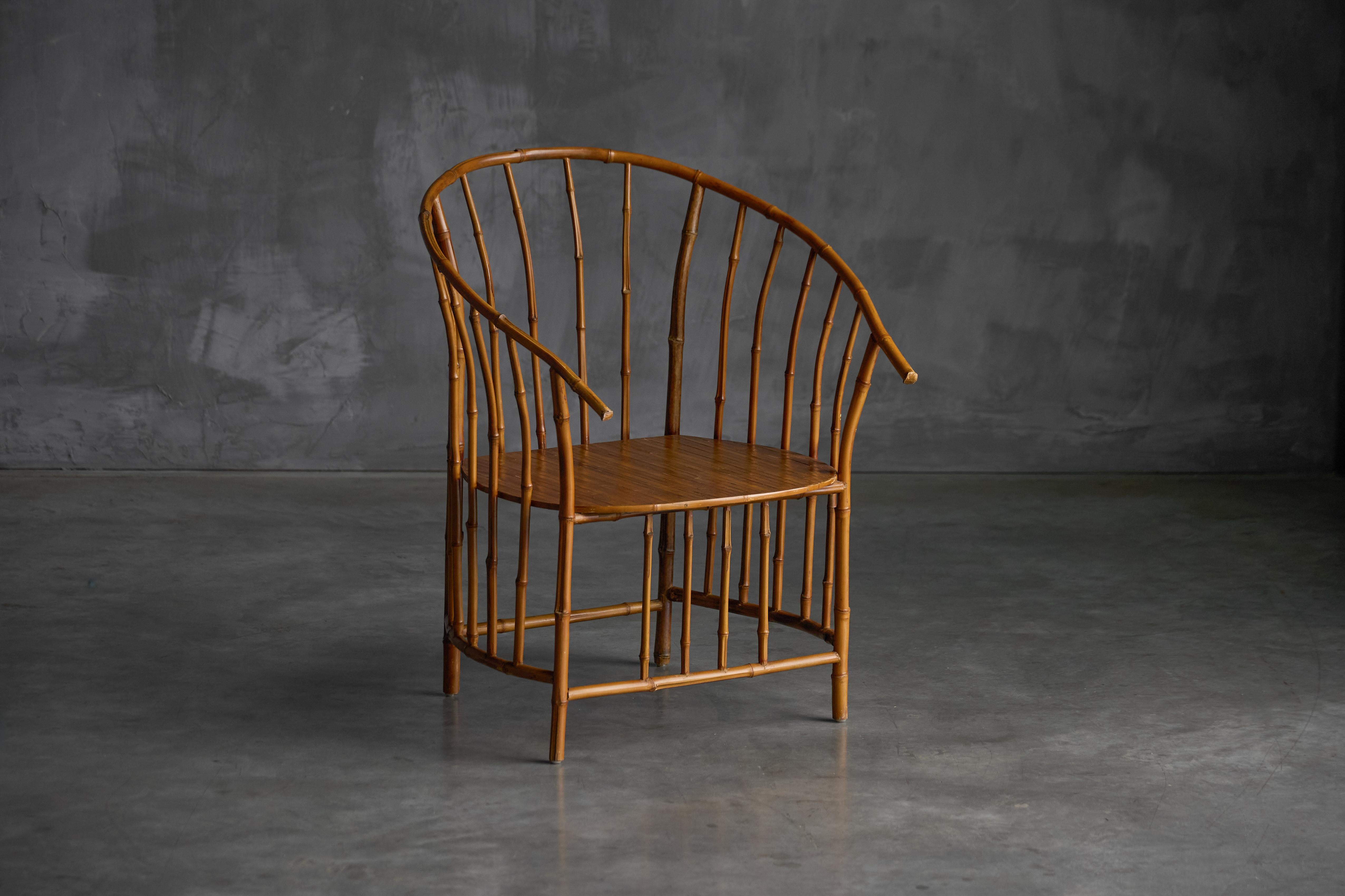 Fauteuils rustiques en bambou Wabi Sabi, France, 1970 en vente 2