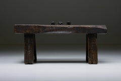 Rustic Wabi-Sabi Brown Versatile Piece, Console Table, Side Table, Bench, 1920s