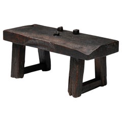 Rustic Wabi-Sabi Brown Versatile Piece, Console Table, Side Table, Bench, 1920s