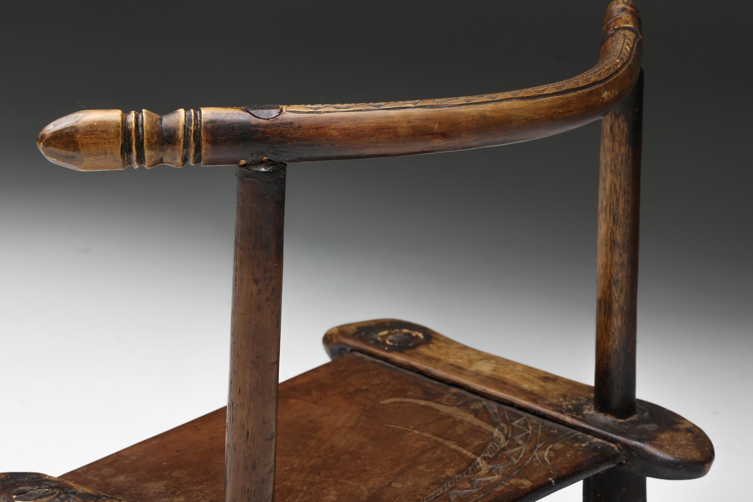 Rustic Wabi-Sabi Chair, France, 20th Century For Sale 5