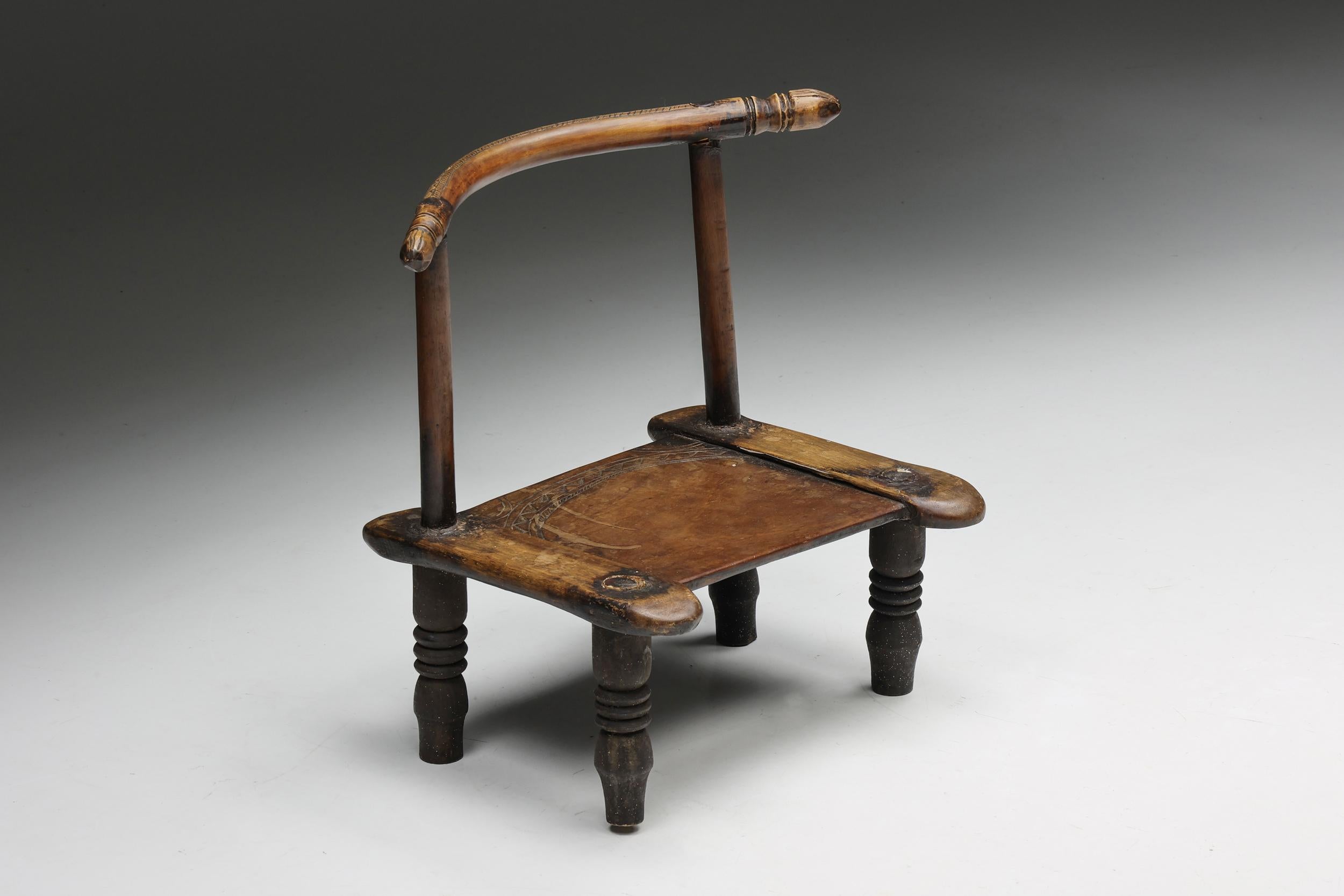 Rustic Wabi-Sabi Chair, France, 20th Century For Sale 1