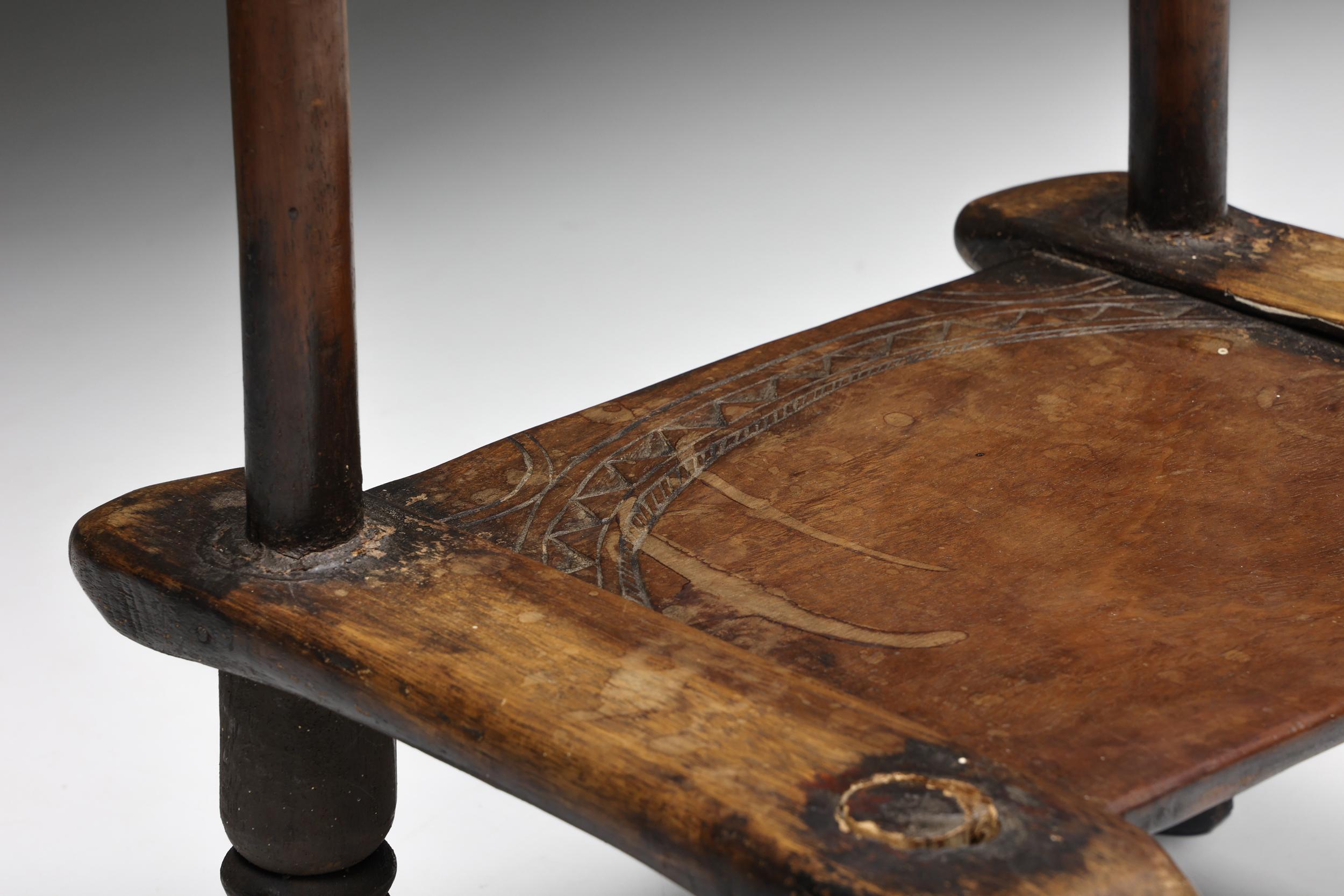 Rustic Wabi-Sabi Chair, France, 20th Century For Sale 3