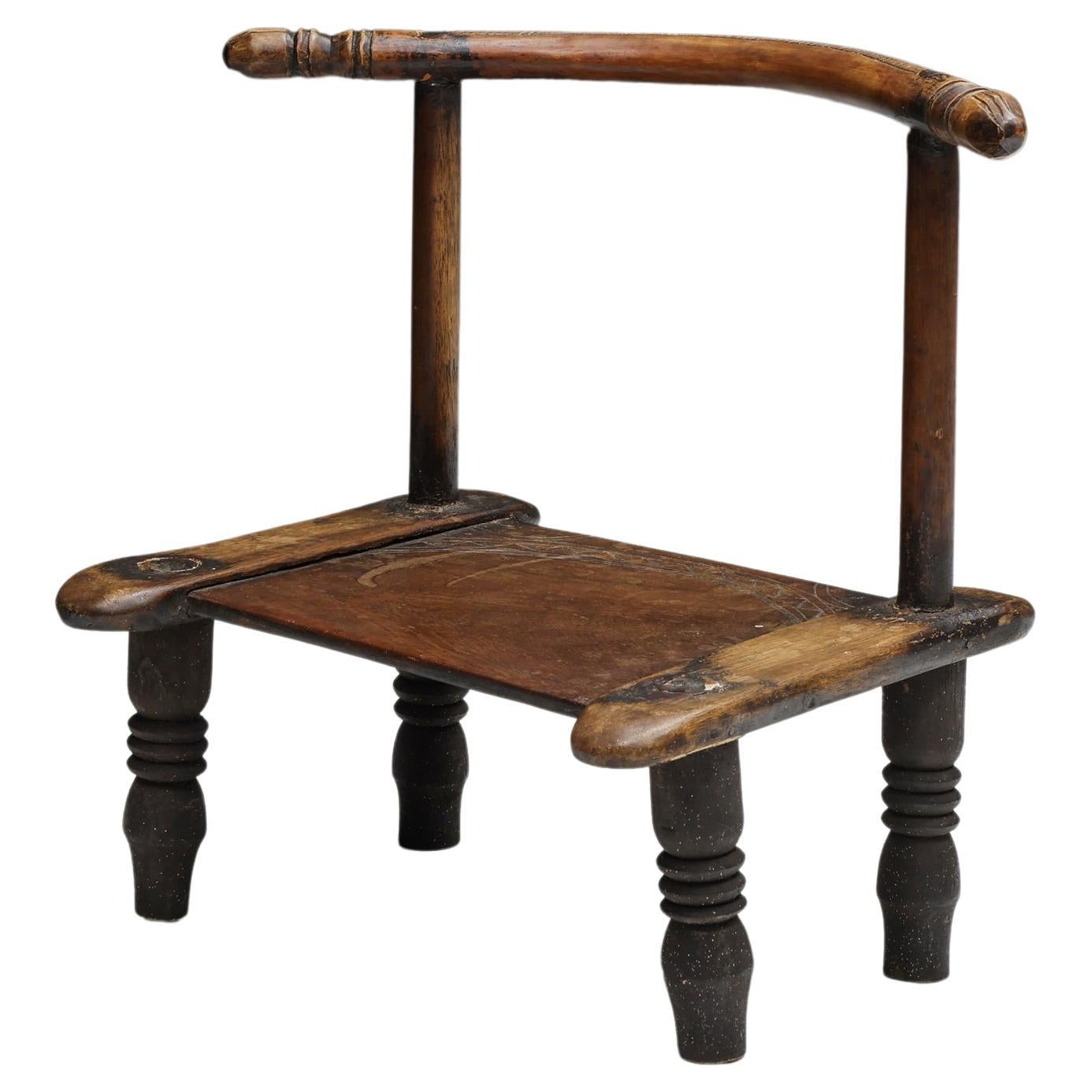 Rustikaler Wabi-Sabi-Stuhl, Frankreich, 20. Jahrhundert