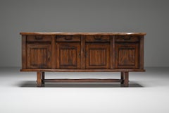 Rustic, Wabi-Sabi Credenza, Sideboard, Folk Art, Finland 1960's